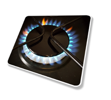 Gasflamme Gasanschluss